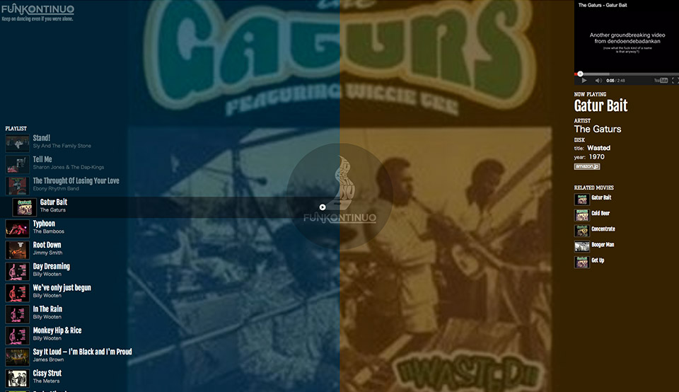 FUNKONTINUOというサイトを作りました