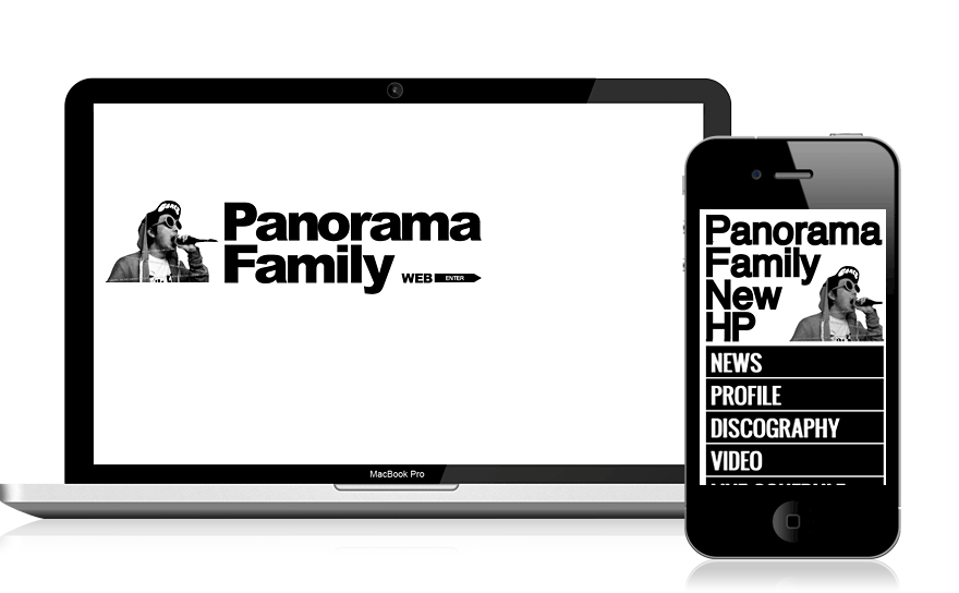 HipHopミュージシャン Panorama Familyのサイトを作成しました